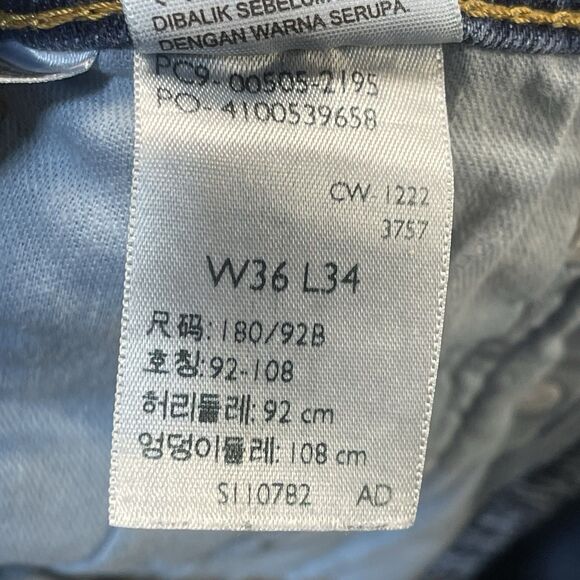 Levi's 505 Jeans Men's 36x34 Regular Fit Straight Leg - Picture 13 of 14